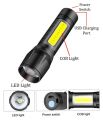 Camping LED Torch Flashlight / Full Metal Body 3 Modes Rechargeable Battery Zoomable Flashlight Torch / USB Charge Torch Light. 