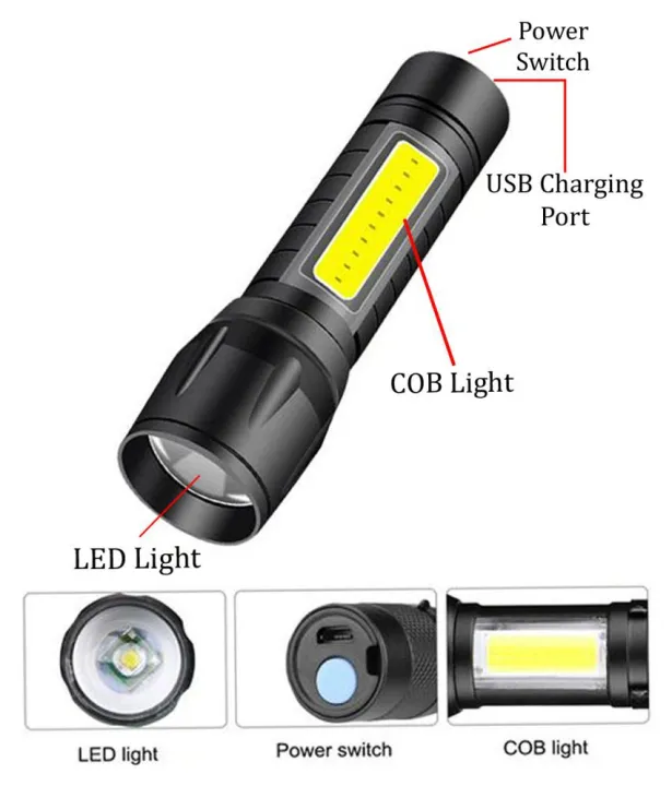 Camping%20LED%20Torch%20Flashlight%20/%20Full%20Metal%20Body%203%20Modes%20Rechargeable%20Battery%20Zoomable%20Flashlight%20Torch%20/%20USB%20Charge%20Torch%20Light%20-%20Image%203