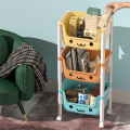 〓Highest Level〓COD〓 Stroller Storage Rack Children's Bookshelf Floor-standing Baby Supplies Household Mobile Snack Organizer Box Toy Storage Rack 〓COD〓. 