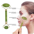Guasha Facial Jade ngfJ NATURAL REAL STONE Roller Face and body Thin Massage Tool. 