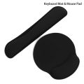 【ALLGOOD】Mouse Pad Mechanical Keyboard Anti Slip Wrist Rest Pad Memory Sponge Set Hand Support For Office Computer Laptop Accessories. 