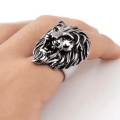 Men's Silver Lion Ring Stylish Durable Jewelry. 