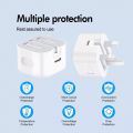 Apple 20W USB-C 3-Pin UK Power Adapter Plug for Apple iPhone Fast charger Wall Charger Type-C Mobile Phone iPhone 15/14/13/12/11 iPad Tabs Tablet Folding Pins Charger UK  Phone Charger Tablet Charger Phone Adapter Tablet Adapter Tab Adapter Tab Charger. 