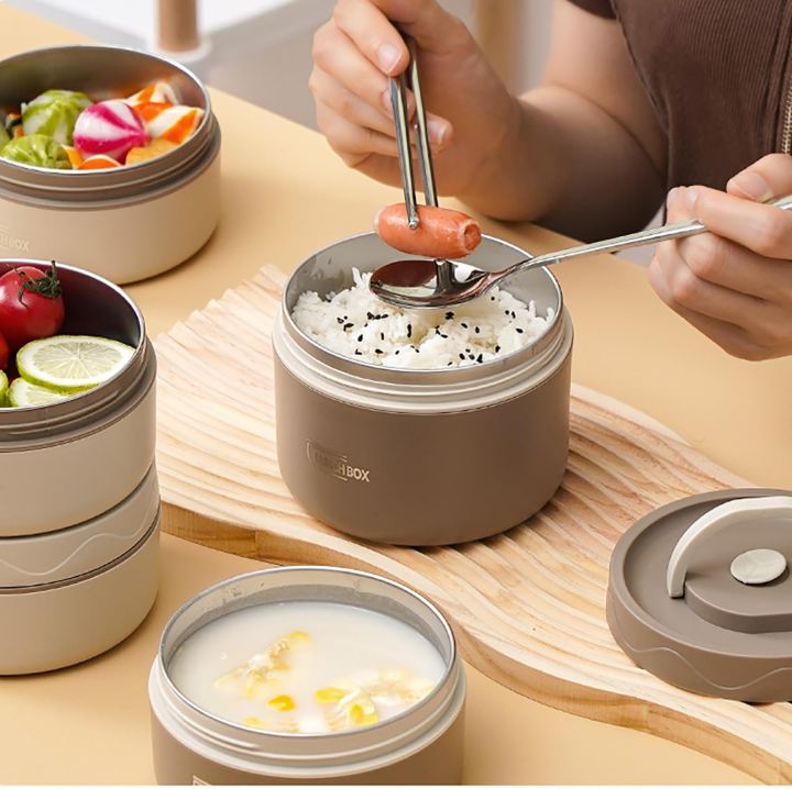 Stainless%20Steel%20Thermal%20Bento%20Box%20Leakproof%20Lunch%20Box,%20Portable%20Insulated%20Lunch%20Container%20Set%20With%20Bag%20For%20Adults,%20Kids%20Stackable%20Stainless%20Steel%20Food%20Container%20(2%20Layer%20beige,420ml+550ml)%20High%20Quality%20-%20Image%202