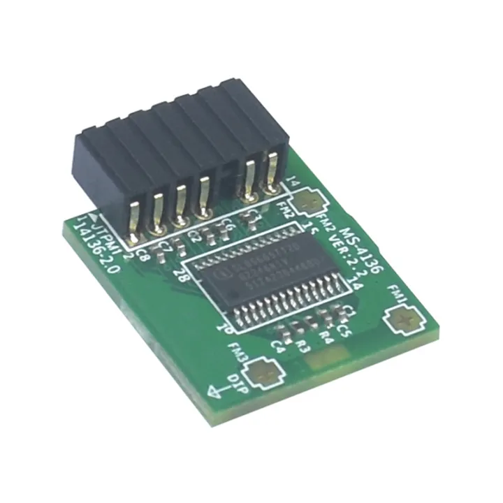 TPM 2.0 Encryption Security Module Board 14Pin TPM 2.0 Module TPM MS ...