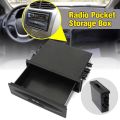 BRADOO- Universal Car Storage Box CX-38 Single Layer Auto Single Din Dash Radio Installation Pocket-Kit 177X50X120mm. 