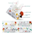 Soft Baby Books Activity Quiet Cloth Book Montessori Development Toys Infant Touch Feel Crinkle Baby Books for Babies 0-12 Month. 