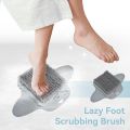 Lazy Foot Scrubbing Brush, Shower Foot Scrubber Mat with Nonslip Suction Cups Shower Foot Cleaner Feet Cleaner Washer Brush Foot Dead Skin Callus Remover Foot Massager Mat for Men and Women. 