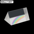 【EleganceEssence】Optical Triangular Prism Physics Educational Tool Refractor Teaching Light Spectrum Prism Length 50mm 30mm Children Gift. 