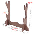 KOKKO Flute Stand Desktop Flute Display Stand Wooden Dual-Layer Wind Instrument Stand Flute Organization Storage Display Holder. 