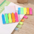 100Pcs/Set 5 Color Index Sticky Notes Index Label Stickers PET Sticky Notes Highlighter Translucent Page Makers For Page. 