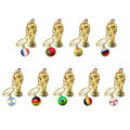 bellylady 2022 Qatar World Cup Trophy Soccer National Flag Keychains Football Souvenirs Backpack Accessories Special Gifts. 