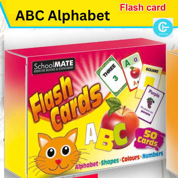 Flash Cards ABC Numbers Shapes Colours - Baby kids Early Educational Toys Gift