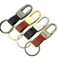 【Zejunsun】Men's simple waist buckle leather business keychain car keychain classic keychain accessories. 