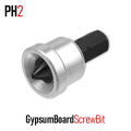 Gypsum board screw bit drywall screw bits setter dimpler PH2 magnetic bit holder for plasterboards. 