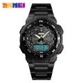 SKMEI Stainless Steel Dual Display Waterproof Watch For Men 1370. 