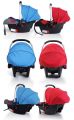 Infantes Carry Cot & Car Seat Newborn Baby Carrier Portable Car Seat Rocker Baby Basket For 0-18 Months Babies - Red And Blue.. 