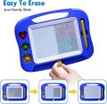 Magnetic Drawing Board for Kids, Colorful Erasable Doodle Board with Magnet Pen, Painting Sketch Pad with Three Stamps, Travel Toy, Birthday Gift,.... 
