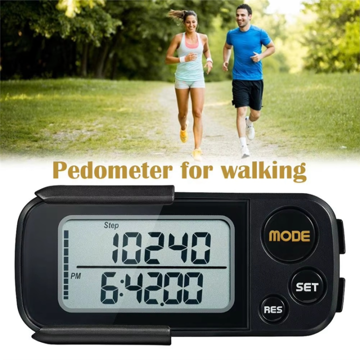 Portable Step Counter Digital Pedometer Mini Step Counter Walking Step ...