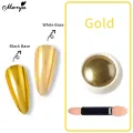 Monja Metallic Chrome Magic Mirror Powder Laser Nail Art Glitter Dust Metal Effect Nail Glitter DIY Nail Art Docoration. 