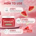 1pc Watermelon LUNOON Shea Sugar Scrub, Hypoallergenic Body Exfoliator with Chamomile & Glycerin, Fruit Fragrance, Moisturizing Deep Cleansing for All Skin Types, 15oz. 