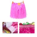【WEJA】5pc/set Hula Show Hawaii Fancy Dress Garland Headband Bracelet Costume Set Grass Dress Party Decoratin 40CM Hawaiian Hula Skirt Ladies. 