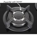 4 Burner Black Tempered Glass Gas Cooker Hob. 