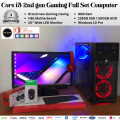 Core I5 2nd Gen 8GB Ram 128GB SSD 500GB HDD Gaming Desktop Computer Full Set RGB With 20" Monitor (6 months warranty). 