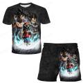 Dragon Ball T-shirts Boys Super Saiyan Goku T-shirt Shorts 2 Pcs Sets Kids Boys Anime T Shirt Summer Children Clothing Sets Kid. 