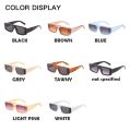 Women's Small Frame Irregular Rectangle Sunglasses Fashion Retro Trend Casual Frame Female. 