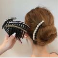 Vintage Pearl Crystal Hairclips Fashion Women Girls Maker Bun Hair Combs Plastic Shiny Chain Hair Accessories Ornament Headdress. 
