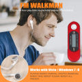 8G USB Flash Drive MP3 Player FM Walkman red. 
