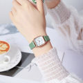 【New Trend】New Foreign Trade Founder Pure Fresh Color Ladies Watch Belt Sweet Girls Watches Quartz Watches for Women Wristwatch PU Leather. 