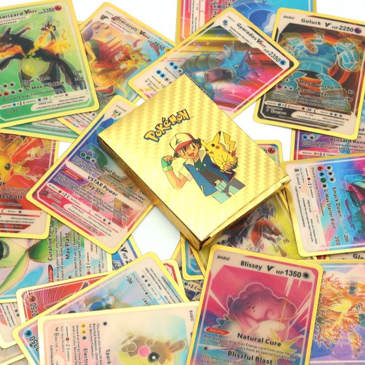 27Pcs%203D%20Pokemon%20Shining%20Rainbow%20Cards%20Gold%20Silver%20Black%20Cards%20English%20Spain%20Vmax%20Gx%20Charizard%20Pikachu%20Trading%20Game%20Collect%20Card%20-%20Image%205