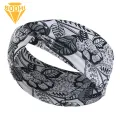 Head Wrap Pastoral Style Outdoor Sports Elastic Women Sweatband. 