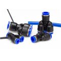 Pneumatic Push-In Y Connector 4mm - 12mm  Quick Release Air Fitting. 