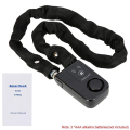 Smart Chain Lock Keyless Lock Bike/Motorcycle/Gate/Door Phone APP Control Anti Theft Alarm Bluetooth. 
