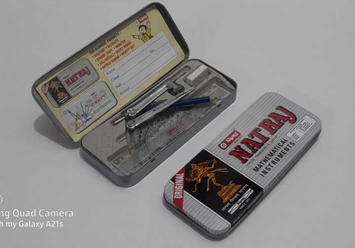 Natraj Geometry Box Mathematical Instrument Set (Natraj Math Set / Geometry Set specially for School and higher education students) High quality mathematical instrument box