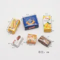 6pcs Dollhouse Miniature 1/12 Scale Cookies Simulation hamburgerbox Barbies Blyth Housep. 