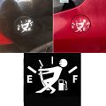 Car Stickers 12.7CM*9.2CM High Gas Consumption Decal Fuel Gage Empty Stickers Funny. 