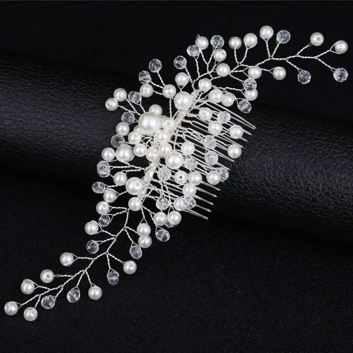 Crystal%20Pearl%20Wedding%20Hair%20Combs%20Hair%20Accessories%20for%20Bridal%20Hair%20Clips%20Pin%20Accessories%20Jewelry%20Handmade%20Women%20Head%20Ornaments%20-%20Image%204