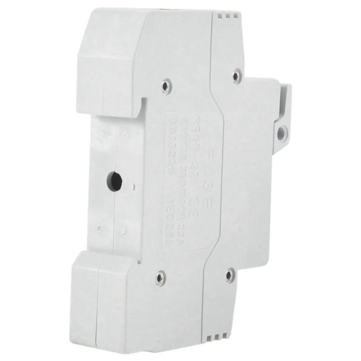 Kqueebee%204X%20RT18-32X%20AC%20380V%2032A%201%20Pole%2010X38mm%20DIN%20Rail%20Mount%20Fuse%20Holder%20Base%20-%20Image%207