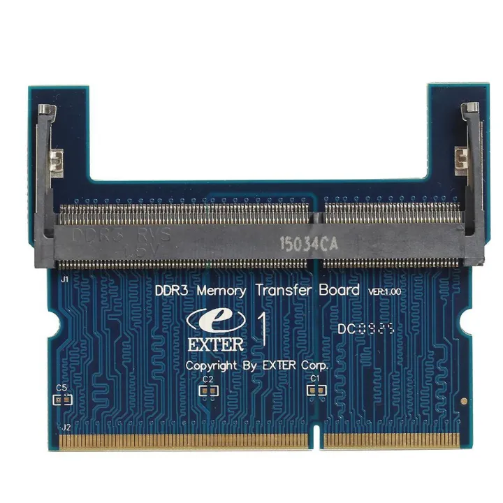 DDR2/DDR3 Laptop SO DIMM to Desktop DIMM Adapter Memory RAM Adapter Card