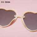 OQ BOGA 5 Colors Unisex Heart Frame Anti UV Kids Sunglasses Children Outdoor Eye Protection Full Rim Sun Glasses. 