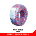 100m TT wire Twisted Flexible Cable wire RVS 300/500V 100% Brand New Extension Connector Wire Cable. 