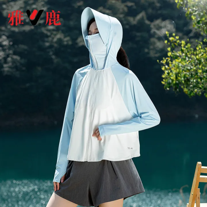 Yaloo%20Cape%20Sun%20Protection%20Clothing%20Women's%20Summer%20Thin%20New%20Loose%20UV%20Protection%20Breathable%20Hoodie%20Ice%20Silk%20Sun-Protective%20Clothing%20-%20Image%202