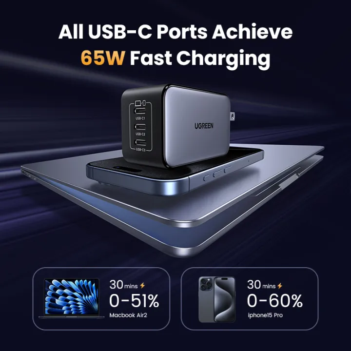 %E3%80%903C%20Ports%E3%80%91UGREEN%2065W%20GaN%203-Port%20Type%20C%20Android%20Charger%20Adapter%20Fast%20Charger%20for%20SAMSUNG%20S24%20Ultra%20S23%20S22%20ultra%20%20xiaomi%2012T%20%20iPhone%2016%2015%20pro%20max%2014%20pro%20max13%20pro%2012%20pro%20max%20Samsung%20Tab%20S7%20Lenovo%20ASUS%20Laptop%20Fast%20Charger%20-%20Image%203