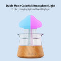 300ml Mushroom Rain Air Humidifier Colorful Night Light Unique Fashionable Humidifier Diffuser Moisturize Skin Relieve Fatigues. 