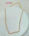 Rantai leher EMAS KOREA Jewellery Necklaces nipis 35cm-45cm/ 3mm golden plated. 