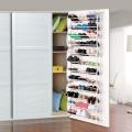 36-Pair Over-The-Door Shoe Rack – 12-Layer Hanging Closet Organizer Storage Stand. 